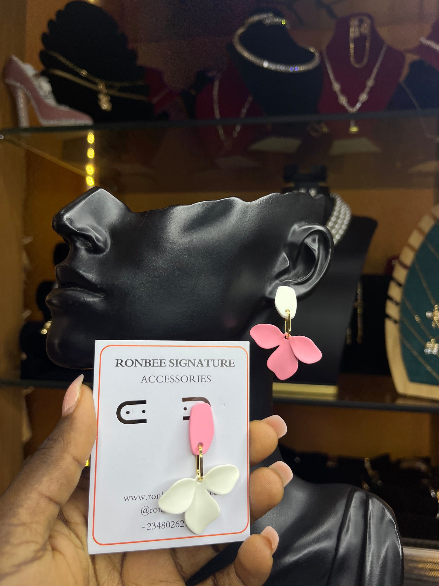 Statement earring(Rbs376)