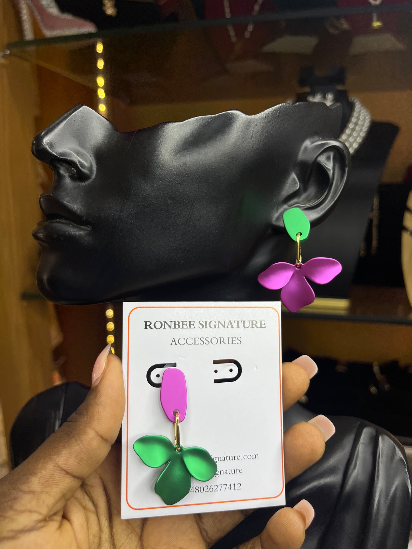 Statement earring(Rbs376)