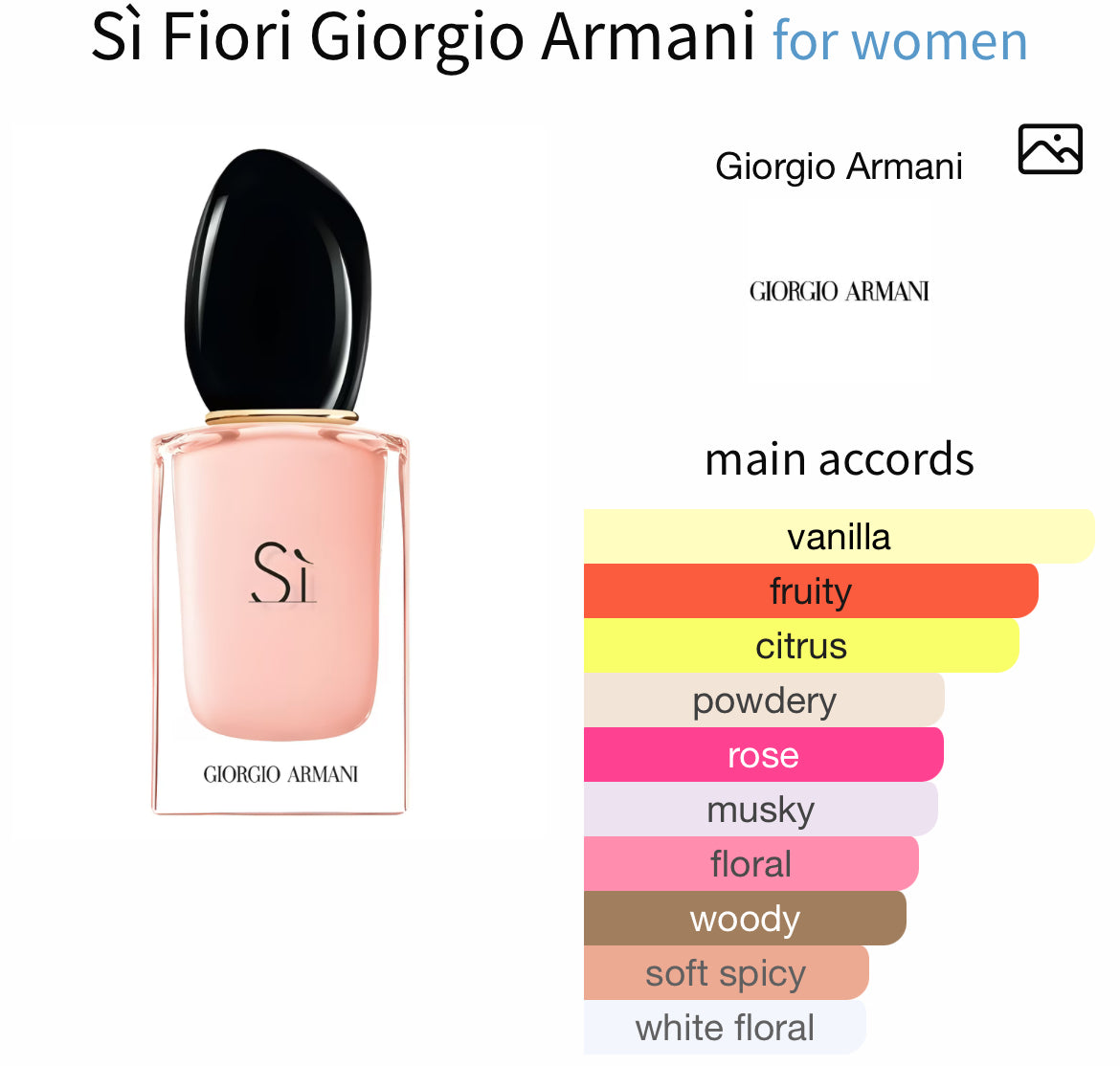 Si Armani [Whisper Oui] – Perfume Oil