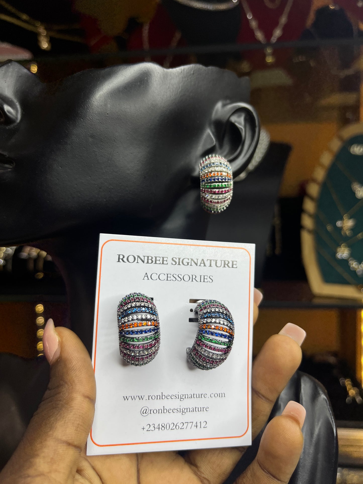 Statement earring(Rbs369)