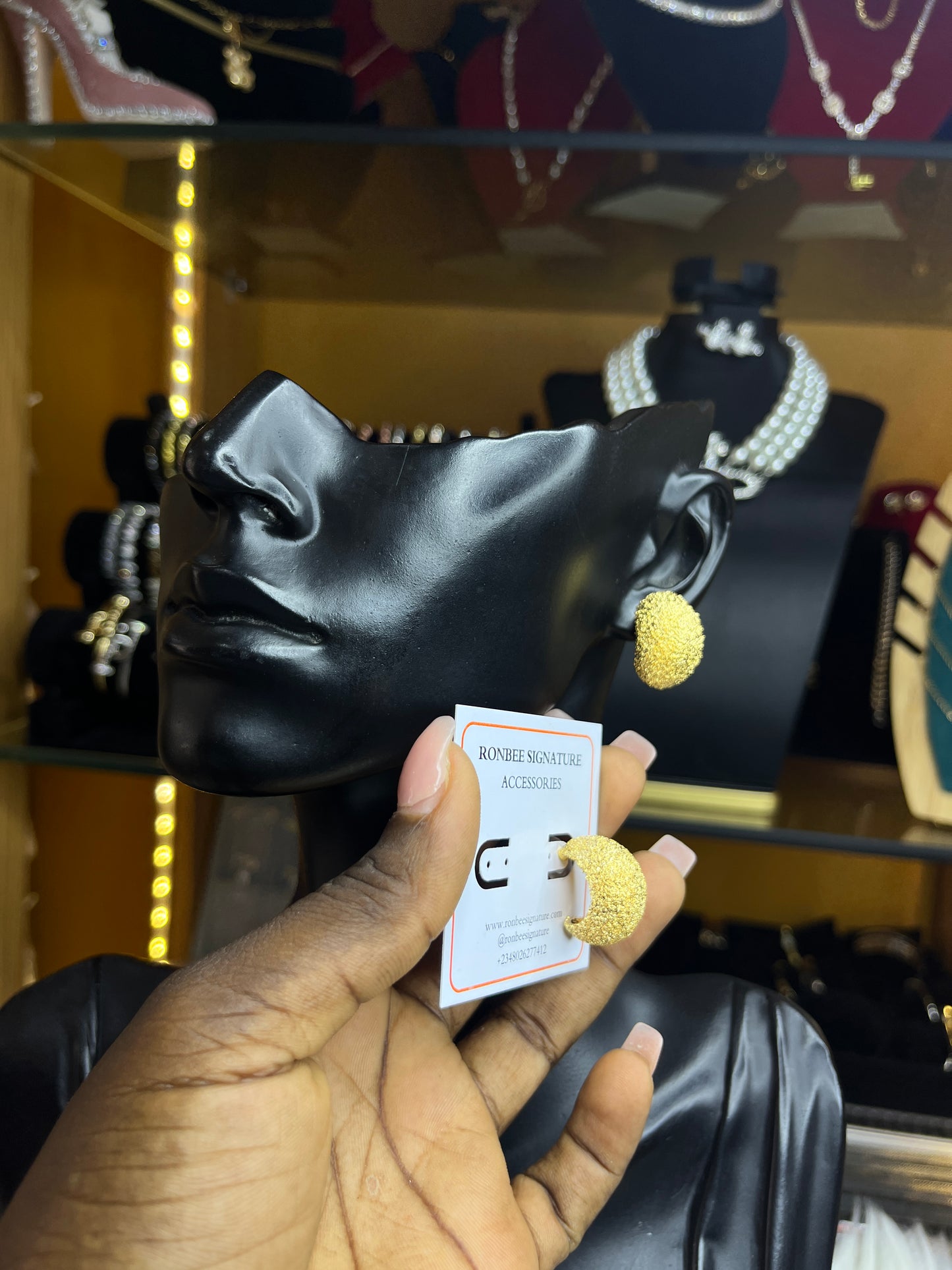Statement earring(Rbs382)