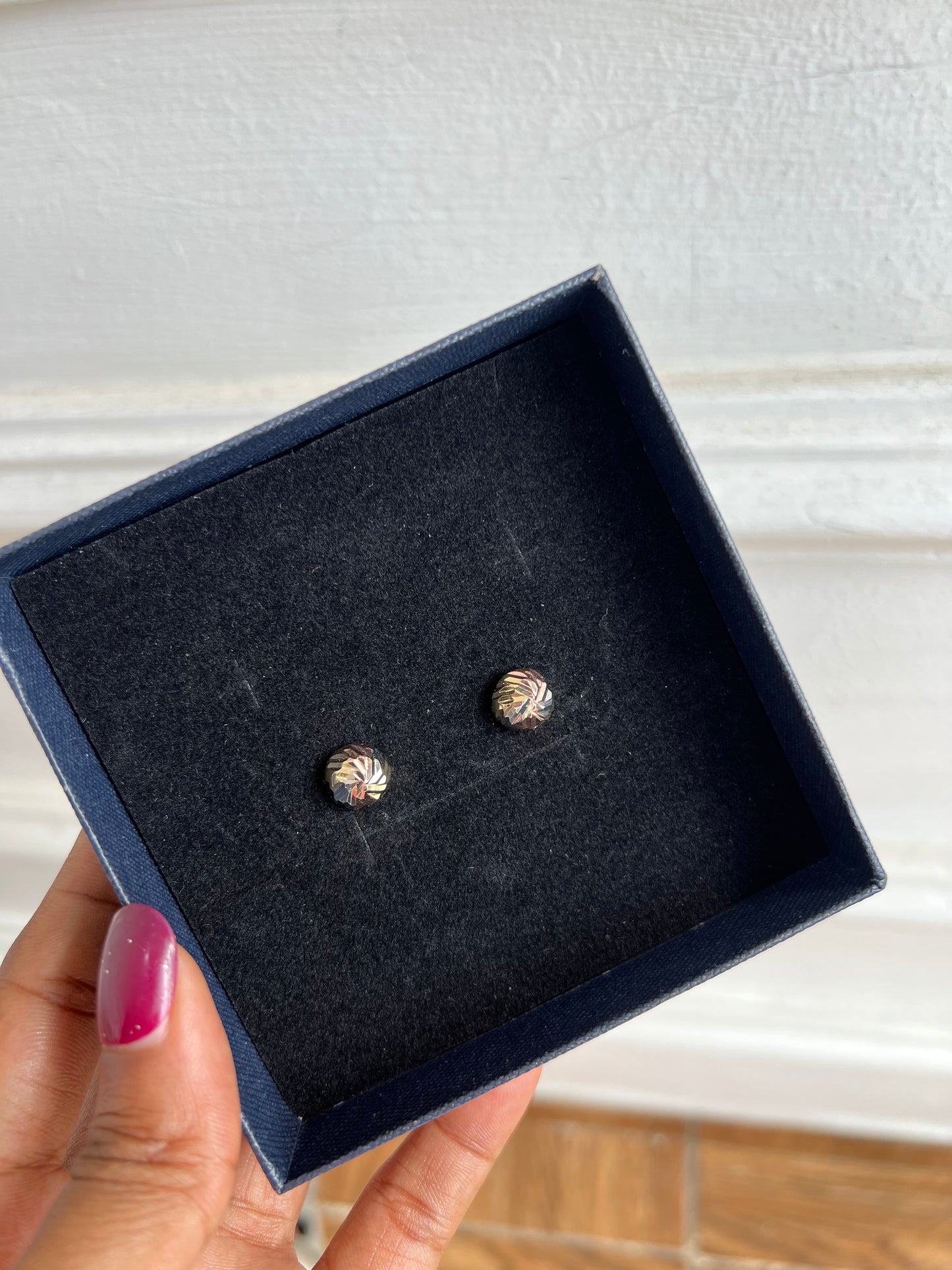 3-tone stud earrings (Rbe112)