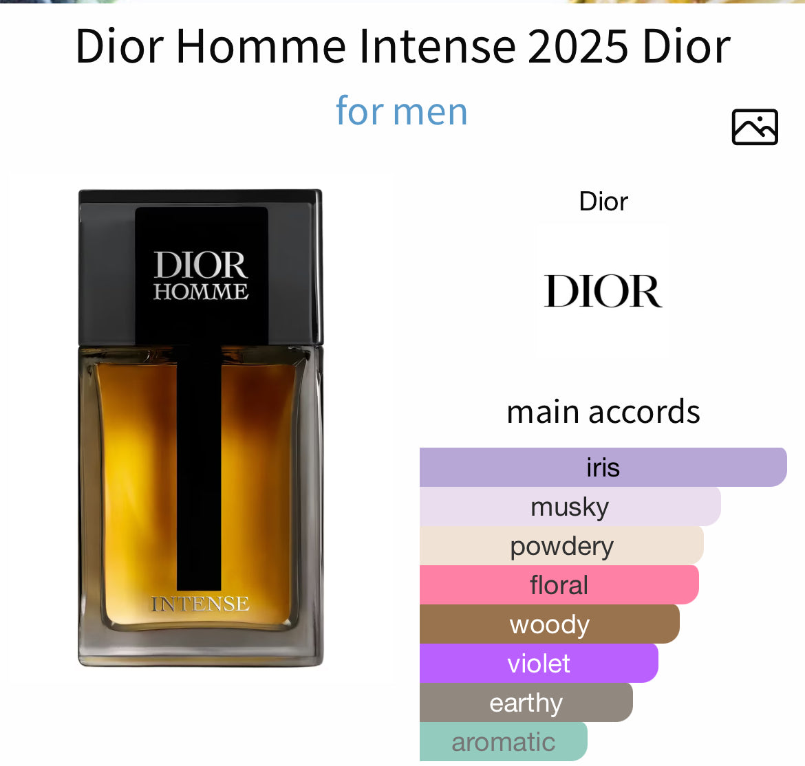 Dior Homme Intense [Noble Heart] – Perfume Oil