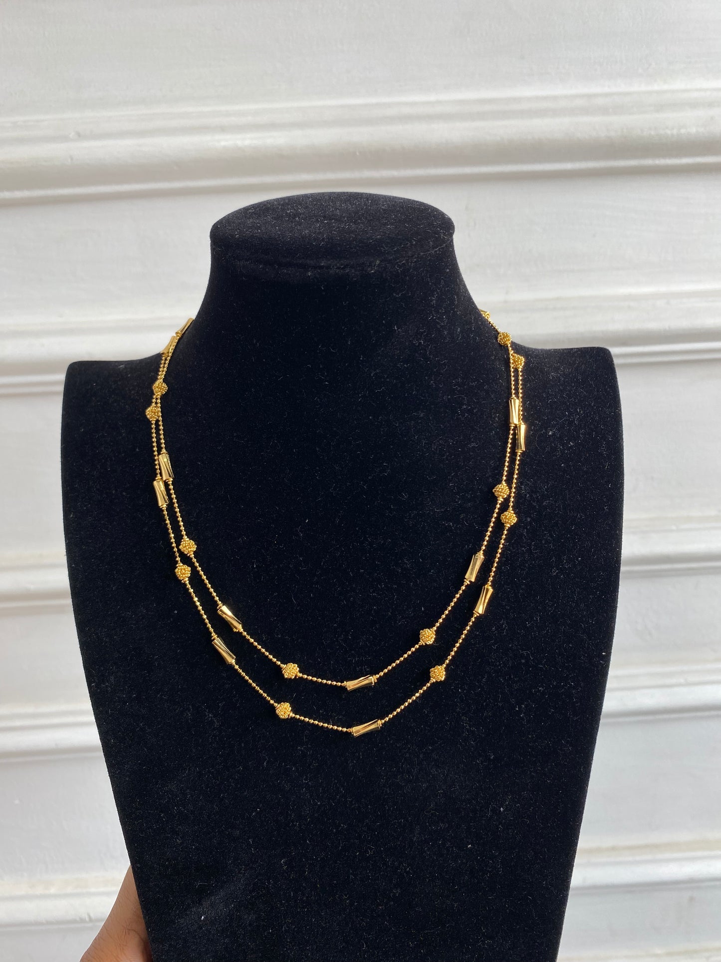Double layered Necklace (RBS1016)